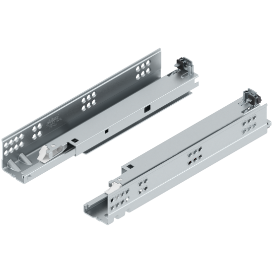 TANDEM TIP-ON Extragere totală, Glisare, 30 kg, NL=300 mm, pentru Grosime material placă 17-19 mm, pt cuplaj, stânga/dreapta, zincat