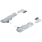 set (Unitate TIP-ON BLUMOTION + Declanşator + Adaptor), pentru LEGRABOX, pentru MOVENTO, Tip L1, NL=350-600 mm, Greutate totală a extragerii=0-20 kg, dreapta+stânga, R7035 gri deschis