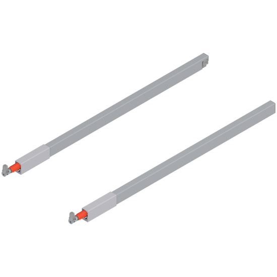 TANDEMBOX Lonjeron (sus), pentru Extragere cu front înalt, NL=550 mm, dreapta+stânga, pentru TANDEMBOX antaro, pentru , R9006 gri aluminiu