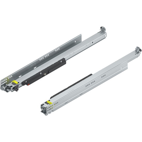 MOVENTO cu TIP-ON, Extragere totală, Glisare, 70 kg, NL=600 mm, pt cuplaj, stânga/dreapta, zincat