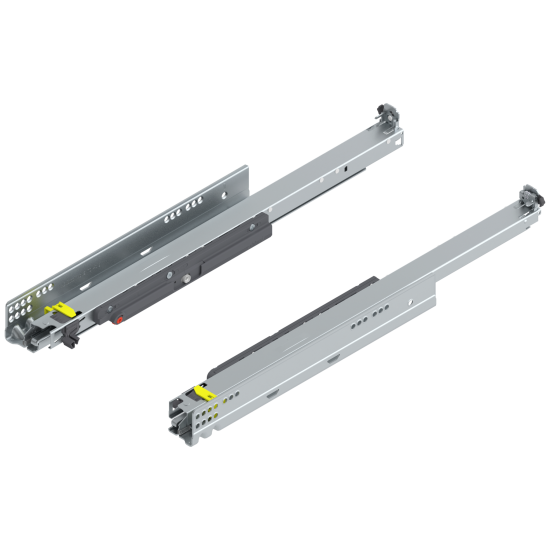 MOVENTO cu TIP-ON, Extragere totală, Glisare, 40 kg, NL=550 mm, pt cuplaj, stânga/dreapta, zincat