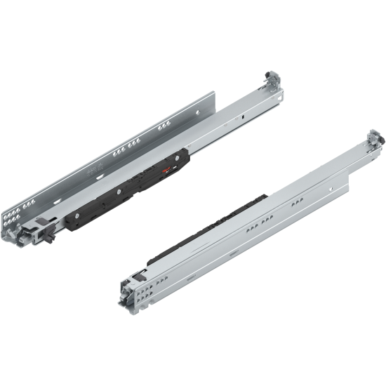 MOVENTO BLUMOTION int./potrivit pentru TOB/potrivit pentru SERVO-DRIVE, Extragere totală, Glisare, 70 kg, NL=550 mm, pt cuplaj, stânga/dreapta, zincat