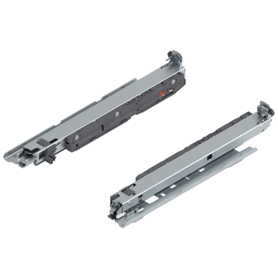 MOVENTO BLUMOTION int./potrivit pentru TOB/potrivit pentru SERVO-DRIVE, Extragere totală, Glisare, 40 kg, NL=350 mm, pt cuplaj, Montare fund corp, stânga/dreapta, zincat