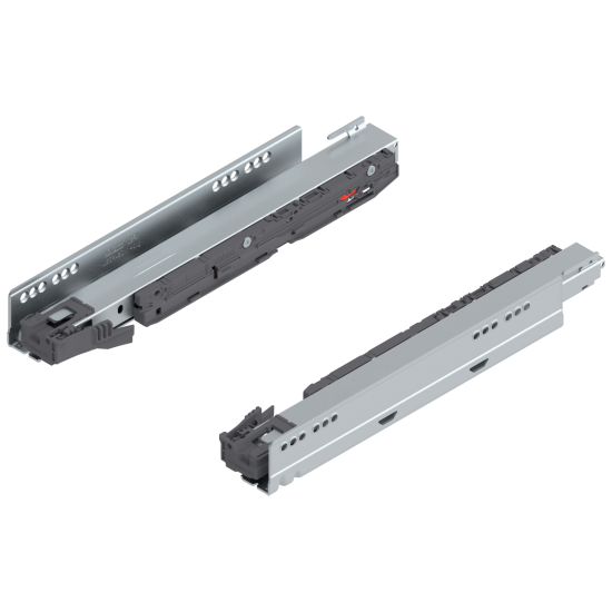 Şina de corp LEGRABOX BLUMOTION int./potrivit pentru TOB/potrivit pentru SERVO-DRIVE, Extragere totală, 40 kg, NL=350 mm, dreapta+stânga, zincat