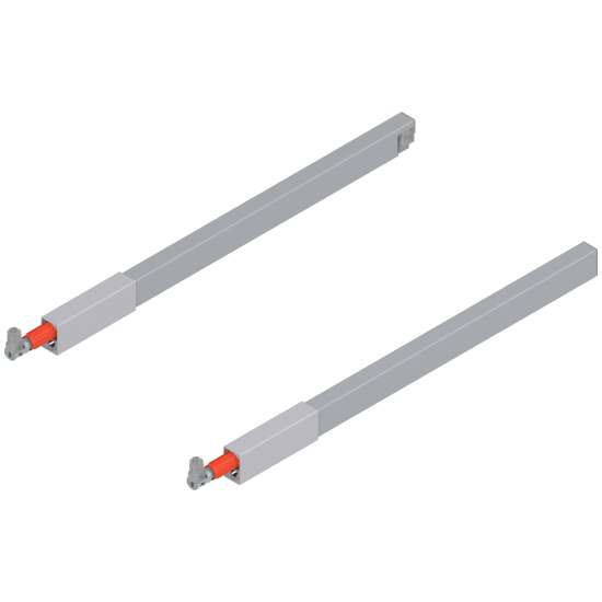 TANDEMBOX Lonjeron (sus), pentru Extragere cu front înalt, NL=400 mm, dreapta+stânga, pentru TANDEMBOX antaro, pentru , R9006 gri aluminiu