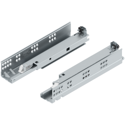 TANDEM TIP-ON Extragere totală, Glisare, 30 kg, NL=270 mm, pentru Grosime material placă 17-19 mm, pt cuplaj, stânga/dreapta, zincat