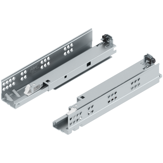 TANDEM TIP-ON Extragere totală, Glisare, 30 kg, NL=270 mm, pentru Grosime material placă 17-19 mm, pt cuplaj, stânga/dreapta, zincat