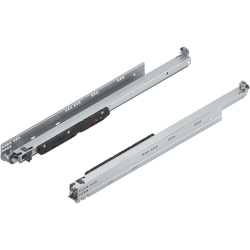MOVENTO BLUMOTION int./potrivit pentru TOB/potrivit pentru SERVO-DRIVE, Extragere totală, Glisare, 70 kg, NL=650 mm, pt cuplaj, stânga/dreapta, zincat