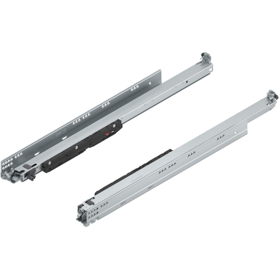 MOVENTO BLUMOTION int./potrivit pentru TOB/potrivit pentru SERVO-DRIVE, Extragere totală, Glisare, 70 kg, NL=650 mm, pt cuplaj, stânga/dreapta, zincat