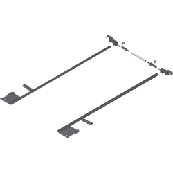 MOVENTO Mecanism de stabilizare laterală, NL=750 mm, KB=1400 mm, Extensie totală, pentru debitat, R7037 gri închis