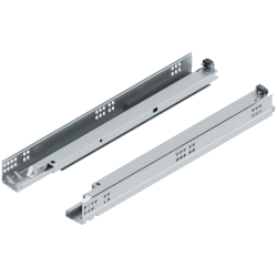 TANDEM TIP-ON Extragere totală, Glisare, 30 kg, NL=500 mm, pentru Grosime material placă 17-19 mm, pt cuplaj, stânga/dreapta, zincat