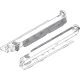 MOVENTO BLUMOTION int./potrivit pentru TOB/potrivit pentru SERVO-DRIVE, Extragere totală, Glisare, 40 kg, NL=500 mm, pt cuplaj, Montare fund corp, stânga/dreapta, zincat