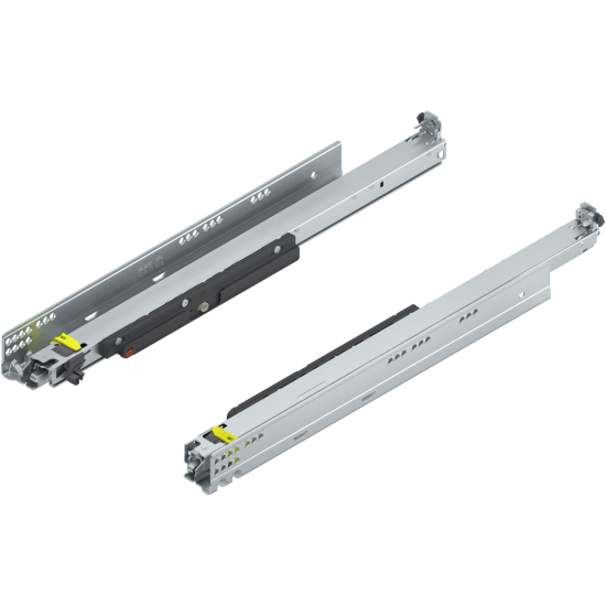MOVENTO cu TIP-ON, Extragere totală, Glisare, 70 kg, NL=550 mm, pt cuplaj, stânga/dreapta, zincat