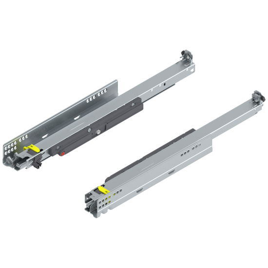 MOVENTO cu TIP-ON, Extragere totală, Glisare, 40 kg, NL=500 mm, pt cuplaj, stânga/dreapta, zincat