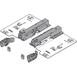 Set TIP-ON pt TANDEM plus extensie totală 56xH/F, dreapta+stânga, negru