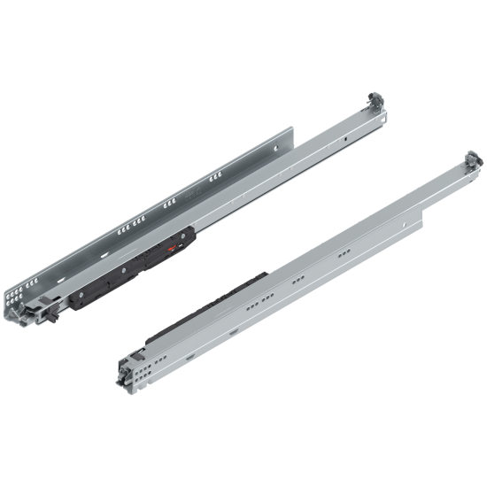 MOVENTO BLUMOTION int./potrivit pentru TOB/potrivit pentru SERVO-DRIVE, Extragere totală, Glisare, 60 kg, NL=750 mm, pt cuplaj, stânga/dreapta, zincat