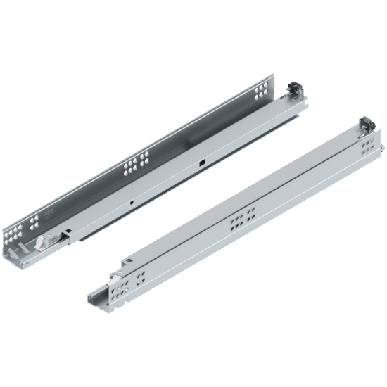 TANDEM TIP-ON Extragere totală, Glisare, 30 kg, NL=550 mm, pentru Grosime material placă 17-19 mm, pt cuplaj, stânga/dreapta, zincat