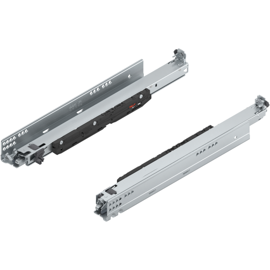 MOVENTO BLUMOTION int./potrivit pentru TOB/potrivit pentru SERVO-DRIVE, Extragere totală, Glisare, 70 kg, NL=450 mm, pt cuplaj, stânga/dreapta, zincat