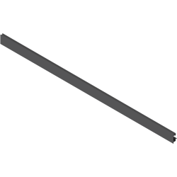 LEGRABOX Front din aluminiu, Cu canelură pentru elementul de inserţie, pentru Extragere interioară, KB=1200 mm, pentru debitat, gri-orion mat