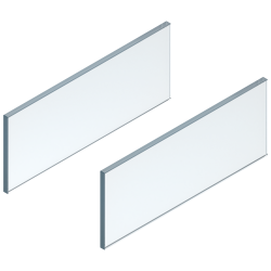 LEGRABOX Element de inserţie - lateral, Înălţime C (138 mm), NL=450 mm, Sticlă, 2 buc în set, pentru LEGRABOX free, clar