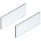 LEGRABOX Element de inserţie - lateral, Înălţime C (138 mm), NL=450 mm, Sticlă, 2 buc în set, pentru LEGRABOX free, clar