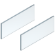 LEGRABOX Element de inserţie - lateral, Înălţime C (138 mm), NL=450 mm, Sticlă, 2 buc în set, pentru LEGRABOX free, clar