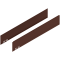 LEGRABOX Element decorativ, Înălţime M (90.5 mm), NL=500 mm, dreapta+stânga, noble rust