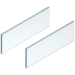LEGRABOX Element de inserţie - lateral, Înălţime 138 mm, NL=500 mm, Sticlă clar, 2 buc în set, pentru LEGRABOX free, clar