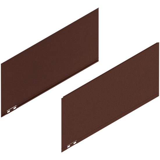 LEGRABOX Element decorativ, Înălţime F (241 mm), NL=500 mm, dreapta+stânga, noble rust