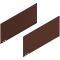 LEGRABOX Element decorativ, Înălţime F (241 mm), NL=500 mm, dreapta+stânga, noble rust