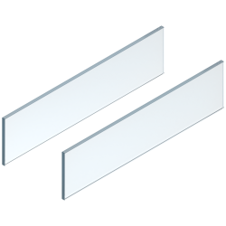 LEGRABOX Element de inserţie - lateral, Înălţime 138 mm, NL=650 mm, Sticlă clar, 2 buc în set, pentru LEGRABOX free, clar