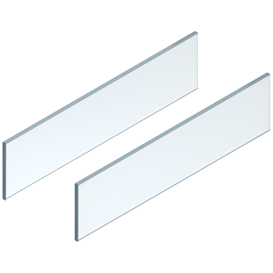 LEGRABOX Element de inserţie - lateral, Înălţime 138 mm, NL=650 mm, Sticlă clar, 2 buc în set, pentru LEGRABOX free, clar