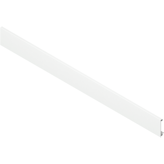 LEGRABOX Front din aluminiu, pentru Sertar interior şi extragere interioară cu traversă, KB=1200 mm, pentru debitat, alb-mătase mat