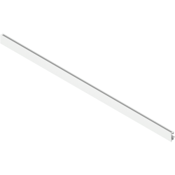 LEGRABOX Front din aluminiu, Cu canelură pentru elementul de inserţie, pentru Extragere interioară, KB=1200 mm, pentru debitat, alb-mătase mat