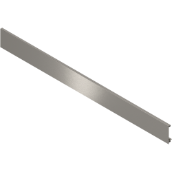 LEGRABOX Front din aluminiu, pentru Sertar interior şi extragere interioară cu traversă, KB=1200 mm, pentru debitat, eloxat, cul. inox 2