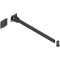 Uşă dublă, Reazem uşă spre interior set, Lungime de sprijin: 350 mm, negru