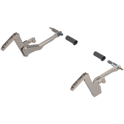 Sistem de ridicare pentru uşă basculantă AVENTOS HS, Pachet de pârghii (set), KH=350-800 mm, dreapta+stânga, pentru SERVO-DRIVE, nichelat