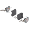 Uşă pivotantă mică AVENTOS HK-S, Mecanism de ridicare (set), LF=220-500 (la 2 buc.), prin înşurubare, gri-închis/inox-g.