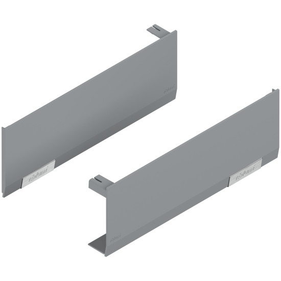 Set capace de acoperire AVENTOS HF/HS/HL top, dreapta+stânga, imprimat, gri-deschis/inox-g.