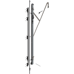 REVEGO uno, Suport balama set, cu TIP-ON, pentru Înălţime pocket 2257–2406 mm, stânga, zincat