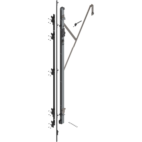 REVEGO uno, Suport balama set, cu TIP-ON, pentru Înălţime pocket 2257–2406 mm, stânga, zincat