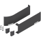 Set capace de acoperire AVENTOS HF/HS/HL top (incl. Comutator declanşare cu montare în cant, inclus), dreapta+stânga, pentru SERVO-DRIVE, gri-închis/inox-g.