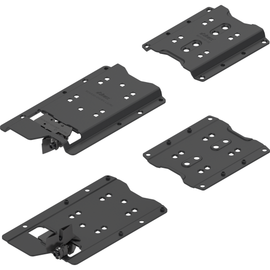 REVEGO uno, Conector tip pocket set, pentru aplicaţie fără plintă , pentru Grosime laterală pocket 15 până la 19 mm, stânga, negru