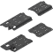 REVEGO uno, Conector tip pocket set, pentru aplicaţie fără plintă , pentru Grosime laterală pocket 15 până la 19 mm, stânga, negru