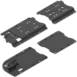 REVEGO uno, Conector tip pocket set, pentru dulap montat pe blatul de lucru, pentru Grosime laterală pocket 15 până la 19 mm, dreapta, negru