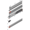 Uşă dublă, Şină de glisare tip pocket set, NL=750 mm, dreapta, E6/Ev1 natur