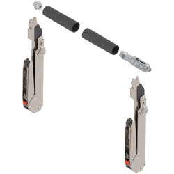 Sistem de ridicare pentru uşă paralelă AVENTOS HL top, Pârghie (set), KH=340-389 mm, simetric, nichelat