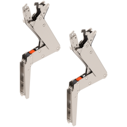 AVENTOS HS top Sistem de ridicare pentru uşă basculantă, Pârghie (set), KH=350-800 mm, simetric, nichelat