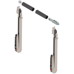 Sistem de ridicare pentru uşă paralelă AVENTOS HL top, Pârghie (set), KH=480-580 mm, simetric, nichelat
