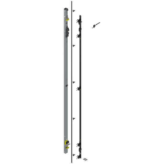 REVEGO uno, Suport balama set, pentru Înălţime pocket 2707–2856 mm, stânga, zincat